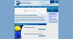 Desktop Screenshot of oceanicinstitute.org
